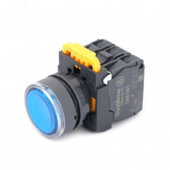 Кнопка SB5 с подсвет в сборе модуль 22мм синяя пластик 230-240ВAC 1НО+1НЗ Кнопка SB5 с подсвет в сборе модуль 22мм синяя пластик 230-240ВAC 1НО+1НЗ