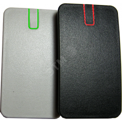 Считыватель для карт EM-Marin, HID (125КГц) и мобильных идентификаторов BLE (Mobile ID). Выход Wiegand26 (37,42). Темп.: -35… +60°С. Габариты: 80 х 45 х 12,5 мм. В комплекте две крышки черная и серая.