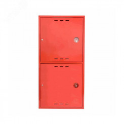 Шкаф пожарный навесной закрытый красный ШПК 320-12НЗК (2 гидранта + 2 огнет.)