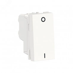 Выключатель UNICA MODULAR двухполюсный одноклавишный схема 2 16 AX 250 В 1 модуль белый Выключатель UNICA MODULAR двухполюсный одноклавишный схема 2 16 AX 250 В 1 модуль белый