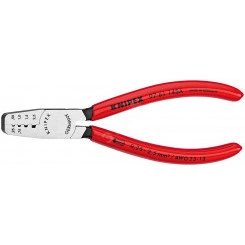 Пресс-клещи для обжима контактных гильз 4 гнезда 025-25мм (AWG 23-13) L=145мм обливные рукоятки Пресс-клещи для обжима контактных гильз 4 гнезда 025-25мм (AWG 23-13) L=145мм обливные рукоятки