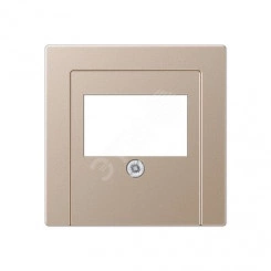 Накладка для USB розетки (ТАЕ гнезда) Серия A500 Материал- дуропласт Цвет- шампань Накладка для USB розетки (ТАЕ гнезда) Серия A500 Материал- дуропласт Цвет- шампань