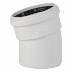 Отвод 15 град. 90 для бесшумной канализации