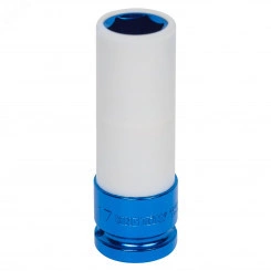 Головка торцевая ударная глубокая 1/2', 17 мм, тонкостенная, пластиковая защита Головка торцевая ударная глубокая 1/2', 17 мм, тонкостенная, пластиковая защита
