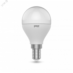 Лампа светодиодная LED 7.5 Вт Вт 470 Лм 3000К-4000К-6500К Е14 Шар изм.цвет.темп. Basic Gauss