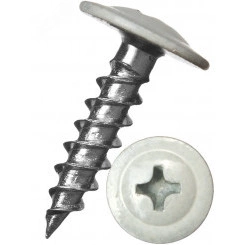 Саморез металл/металл 4.2х16 пресс-шайба острый RAL9006 Саморез металл/металл 4.2х16 пресс-шайба острый RAL9006