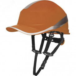 Защитная каска BASEBALL DIAMOND V UP из ABS оранжевого цвета с храповым механизмом Delta Plus