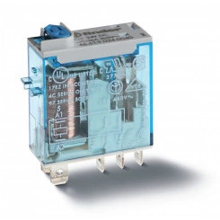 Миниатюрные промышленные реле Втычные, Контакты AgNi, 1CO 16A, блокируемая кнопка Тест + индикатор + Светодиод