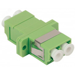 Адаптер проходной LC-LC для одномодового и многомодового кабеля (SM/MM) с полировкой APC двойного исполнения (Duplex)