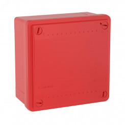 Коробка распределительная 100х100х50 IP56 гладкие стенки красная