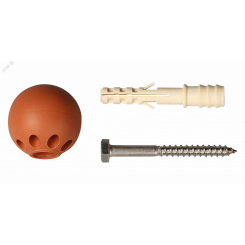 Комплект дверного ограничителя, вишня, блистер