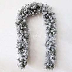 Заснеженный домашний еловый шлейф NEON-NIGHT 2.7 м, ? 26 см, ПВХ Заснеженный домашний еловый шлейф NEON-NIGHT 2.7 м, ? 26 см, ПВХ