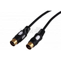 Шнур DIN 5 Pin - DIN 5 Pin, длина 1,5 метра (GOLD)