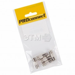 Переходник антенный, (гнездо F - штекер TV), 5шт PROconnect