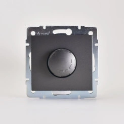 Диммер RAIN 500Вт с фильтром черный графит матовый механизм