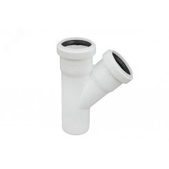 Тройник для бесшумной канализации 45 град. 50 х 50