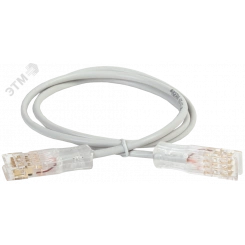 Патч-корд ITK категория 110-110 5Е 3 метр PVC серый