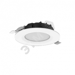 Cветильник светодиодный DL-SLIM круглый встраиваемый 121*38мм 10W 3000K IP44 монтажный диаметр 95мм