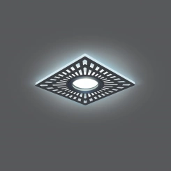 Светильник ИВО-3w 4000K,Gu5.3,квадр,черный Backlight Gauss Светильник ИВО-3w 4000K,Gu5.3,квадр,черный Backlight Gauss