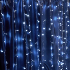 Гирлянда занавес LED 5000К с эффектом стробов 3х3м IP44 Гирлянда занавес LED 5000К с эффектом стробов 3х3м IP44