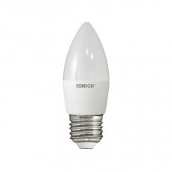 Лампа светодиодная LED 10w 4000К, E27, 900Лм, матовая свеча IONICH