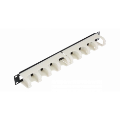 Органайзер 19 дюйм 1U кольца 48мм для 110 кроссов пластиковые кольца белый Органайзер 19 дюйм 1U кольца 48мм для 110 кроссов пластиковые кольца белый