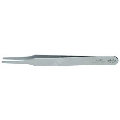 Пинцет захватный прецизионный гладкие скругленные губки 2 мм L-125 мм антимагнитный кислотостойкий нержавеющая хромоникелевая сталь KN-928418