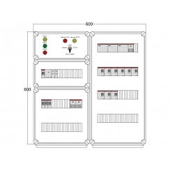 Щит управления электрообогревом DEVIbox HS 9x2700 D330 (в комплекте с терморегулятором и датчиком температуры)