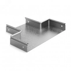 Переход прямой центральный 200х150х50, толщ. 0,7 мм, Сендзимир цинк Переход прямой центральный 200х150х50, толщ. 0,7 мм, Сендзимир цинк