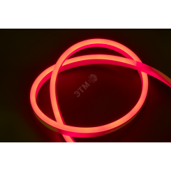 Лента светодиодная ''Неон'' PFN-01 2835/120 220V 6w/m 8*16mm Red IP65 1м красная
