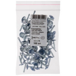 Саморез по металлу 4,2х16 сверлоконечный (100шт) Саморез по металлу 4,2х16 сверлоконечный (100шт)