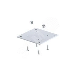 Напольная пластина для электромонтажной колонны (сталь, серебристо-белый)