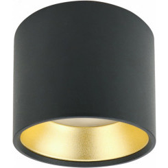 Подсветка Накладной под лампу Gx53, алюминий, цвет черный+золото OL8 GX53 BK/GD лампа с цоколем GX53 ( в комплект не входит) ЭРА