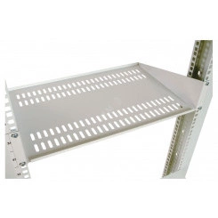 Полка перфорированная консольная 2U 300 мм черная