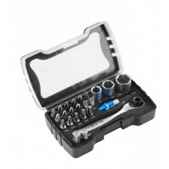 Набор бит BITBOX 24 предмета 1/4'' С6.3 PH / PZ / TORX / SL / торц. головки + адаптер 1/4'' + битодержатель + мини трещотка, пласт.бокс Набор бит BITBOX 24 предмета 1/4'' С6.3 PH / PZ / TORX / SL / торц. головки + адаптер 1/4'' + битодержатель + мини трещотка, пласт.бокс