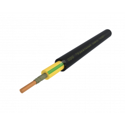 Кабель силовой ППГнг(А)-FRHF 1х10ок(PE)-1 однопроволочный желто-зеленый (барабан)