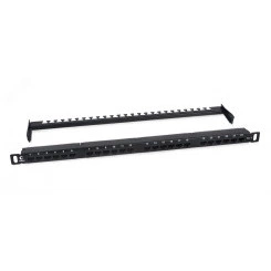 Патч-панель PLHD-24-Cat.6-Dual-180-0,5U высокой плотности 19' (0,5U), 24 порта RJ-45, категория 6, Dual IDC,180 градусов, с задним кабельным организатором Патч-панель PLHD-24-Cat.6-Dual-180-0,5U высокой плотности 19' (0,5U), 24 порта RJ-45, категория 6, Dual IDC,180 градусов, с задним кабельным организатором