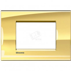 LivingLight Рамка прямоугольная 3 поста Золото