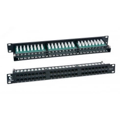 Патч-панель PLHD-48-Cat.6-Dual IDC-1U высокой плотности 19', 1U, 48 портов RJ-45, категория 6, Dual IDC Патч-панель PLHD-48-Cat.6-Dual IDC-1U высокой плотности 19', 1U, 48 портов RJ-45, категория 6, Dual IDC