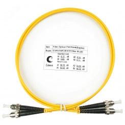 Шнур оптический duplex 1м ST-ST 9/125 sm LSZH FOP(d)-9-ST-ST-1m Шнур оптический duplex 1м ST-ST 9/125 sm LSZH FOP(d)-9-ST-ST-1m