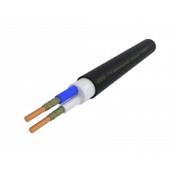 Кабель силовой ВВГнг(А)-FRLSLTx 2х2.5 ок(N)-1 черный бухта