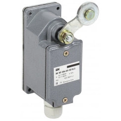 Выключатель концевой ВП 16Г-23Б-231-55 У2.3, рычаг с роликом, ход вправо, cамовозврат, 1з+1р, IP55, IEK Выключатель концевой ВП 16Г-23Б-231-55 У2.3, рычаг с роликом, ход вправо, cамовозврат, 1з+1р, IP55, IEK