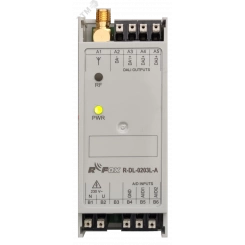 Радио модуль дискретных и аналоговых входов, DALI  R-DL-0203L-A: RFox2, 2x AI / DI, 3x DALI, радио тип A