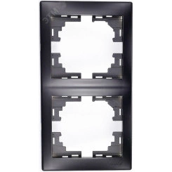 MIRA Рамка 2-ая вертикальная чёрный бархат без вставки (10шт/120шт) MIRA Рамка 2-ая вертикальная чёрный бархат без вставки (10шт/120шт)