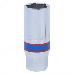 Головка свечная шестигранная 1/2', 21 мм, L = 70 мм, резиновый фиксатор Головка свечная шестигранная 1/2', 21 мм, L = 70 мм, резиновый фиксатор