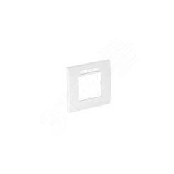 Рамка одинарная Modul45 (с полем д/маркировки.,горизонт.,84x84 мм,серебристый)