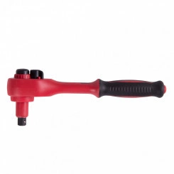 Трещотка диэлектрическая 3/8'' 200 мм 24 зубца флажковая с кнопкой фиксатор Трещотка диэлектрическая 3/8'' 200 мм 24 зубца флажковая с кнопкой фиксатор