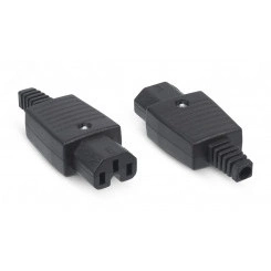 Вилка С13 разборная, 10А, 250 V, черная Вилка С13 разборная, 10А, 250 V, черная