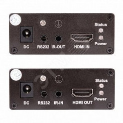 Комплект (передатчик + приемник) для передачи HDMI, ИК управления, RS232 по сети Ethernet