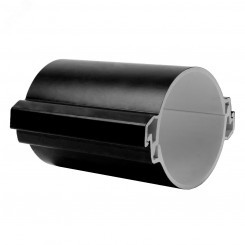 Труба гладкая разборная ПВХ 110 мм (750Н), черная EKF PROxima